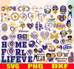 Minnesota Vikings NFL Mega Bundle | SVG, PNG, DXF