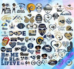 Los Angeles Rams NFL Mega Bundle | SVG, PNG, DXF