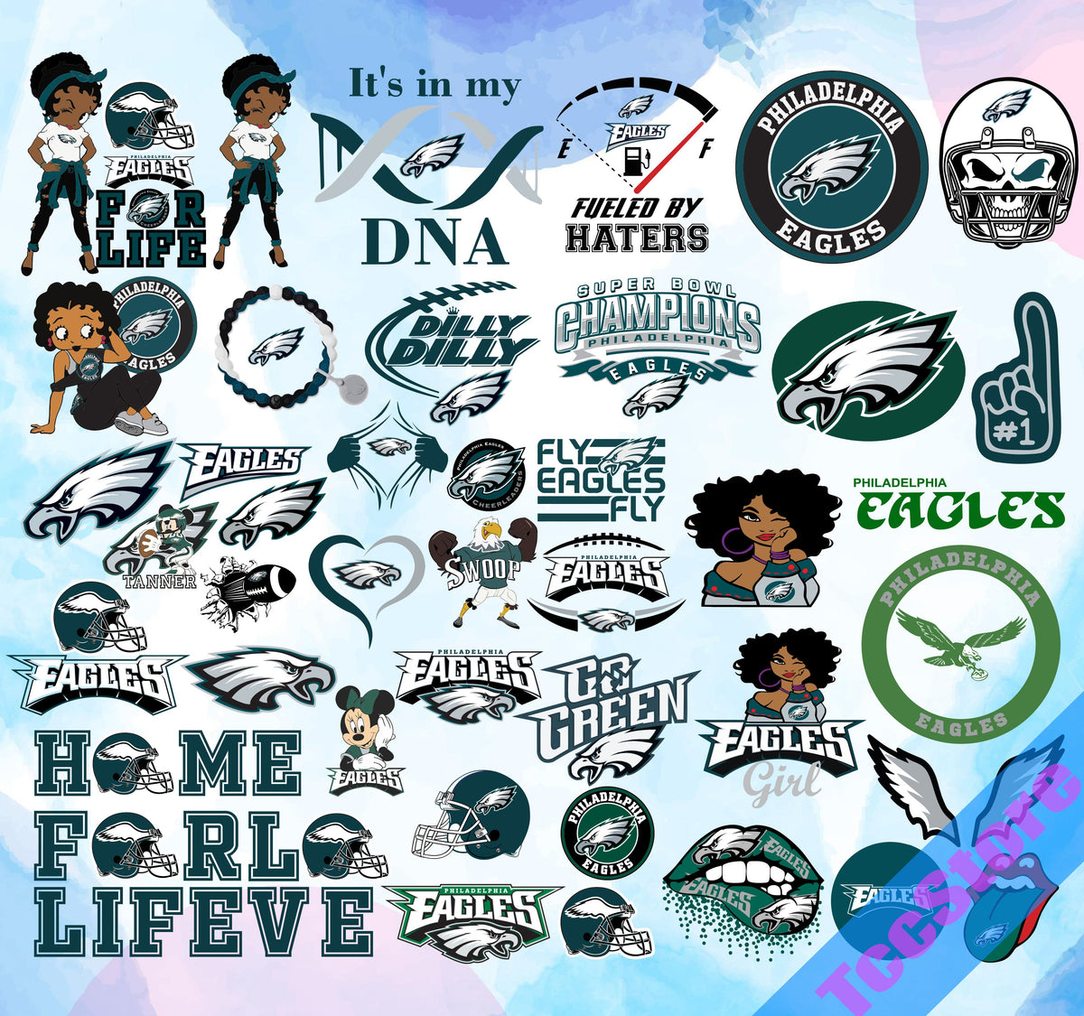 Philadelphia Eagles NFL Mega Bundle | SVG, PNG, DXF