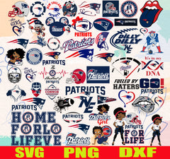 New England Patriots NFL Mega Bundle | SVG, PNG, DXF