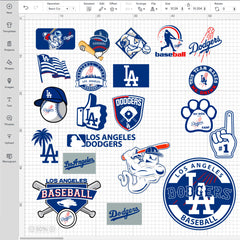 Los Angeles Dodgers Logo Bundle | SVG, EPS, PNG