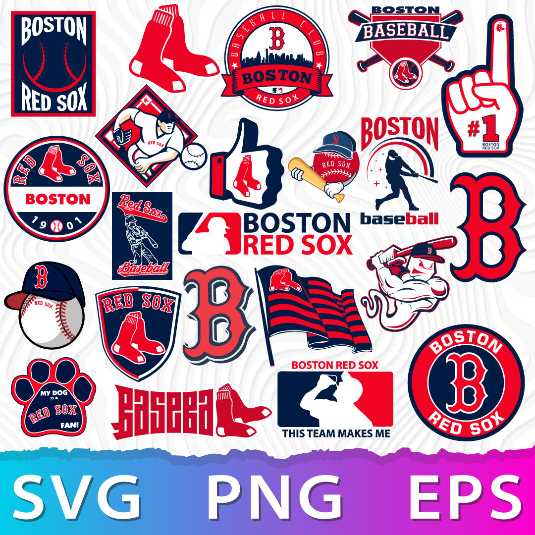 Boston Red Sox Logo Bundle | SVG, EPS, PNG