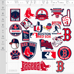 Boston Red Sox Logo Bundle | SVG, EPS, PNG