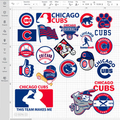 Chicago Cubs Logo Bundle | SVG, EPS, PNG