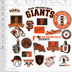 San Francisco Giants Logo Bundle | SVG, EPS, PNG