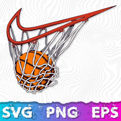 Nike Basketball Swoosh SVG