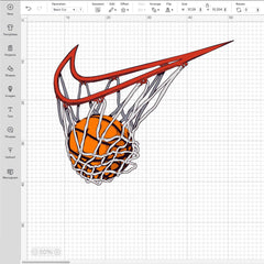 Nike Basketball Swoosh SVG