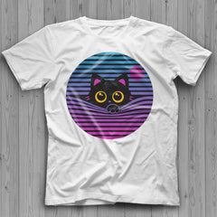 Black Cat Colorful Vibrant Gradient SVG