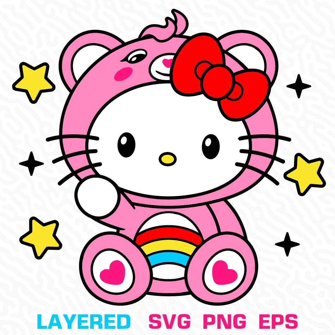 Hello Kitty Care Bear Graphic