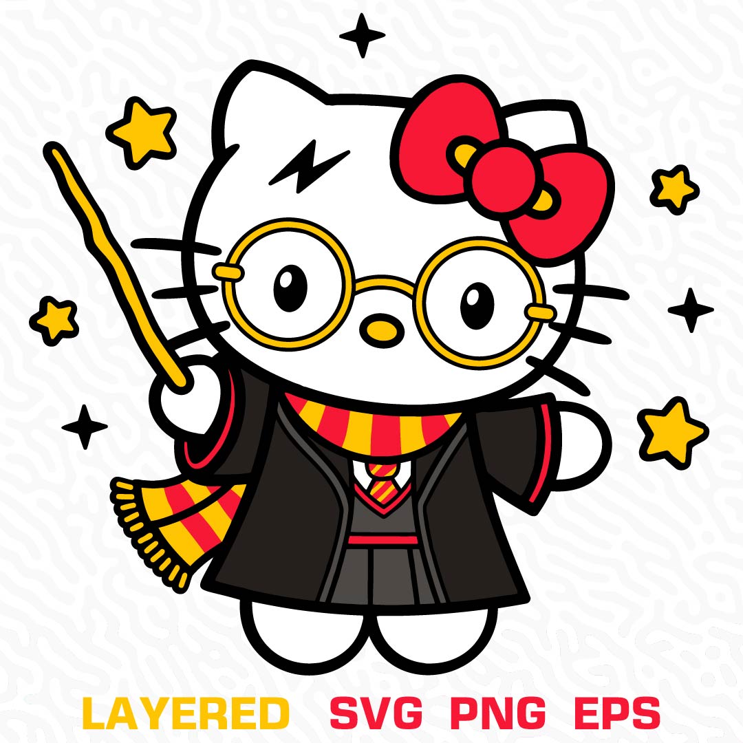 Hello Kitty Harry Potter Graphic