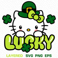 Hello Kitty St Patrick's Day Graphic