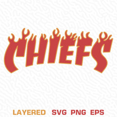 Kansas City Chiefs Flame SVG