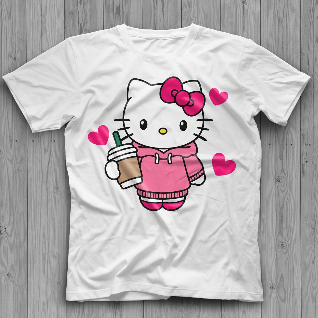 Hello Kitty Starbucks Coffee Cup Graphic