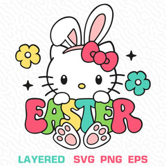 Hello Kitty Easter Bunny Graphic