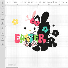 Hello Kitty Easter Bunny Graphic