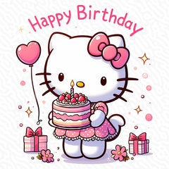 Hello Kitty Happy Birthday Cake Graphic