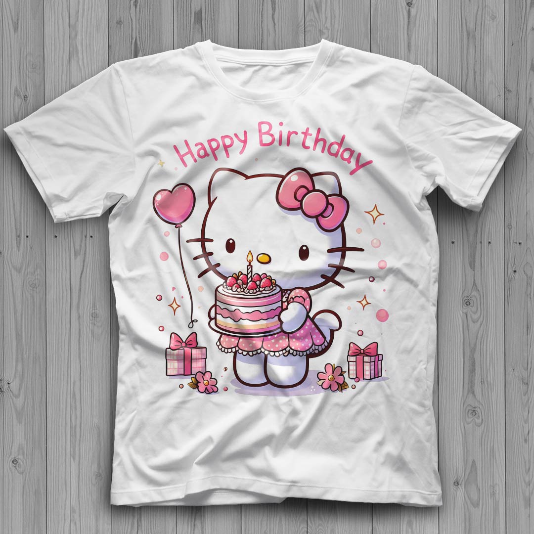 Hello Kitty Happy Birthday Cake Graphic