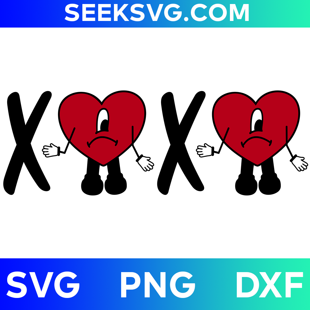 Bad Bunny XOXO SVG | Valentine’s Day Baby Benito SVG for Cricut & Silhouette | High-Quality Vector Cut Files for Romantic and Fun Crafting Projects