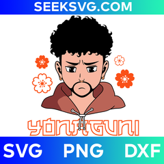 Bad Bunny Yonaguni Layered SVG | Yonaguni Song SVG | Bad Bunny Logo SVG | Anime-Inspired SVG | Cricut & Silhouette Vector Cut File