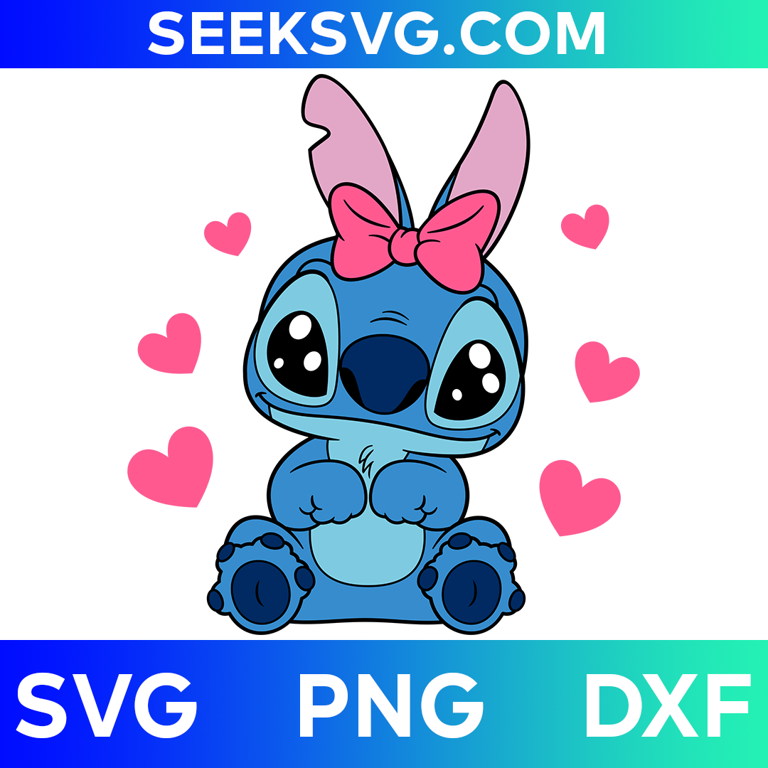 Cute Baby Stitch SVG | Lilo & Stitch SVG | Cricut & Silhouette Vector Cut File