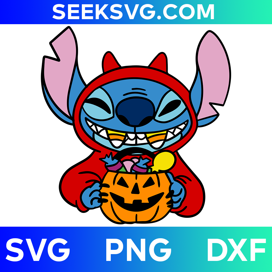 Devil Stitch Candy SVG | Lilo & Stitch SVG | Halloween SVG | Disney SVG | Cricut & Silhouette Vector Cut File