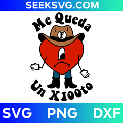 Me Queda Un x100to SVG | Bad Bunny & Grupo Frontera SVG for Cricut & Silhouette | High-Quality Vector Cut Files for Crafting and Music Lovers