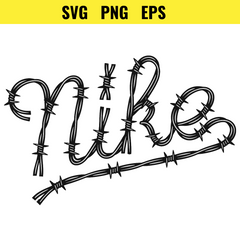 Nike Barbed Wire Logo Design