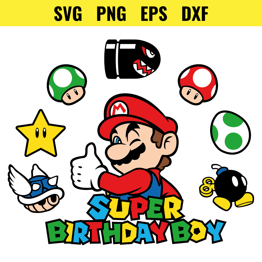 Super Mario Birthday Design