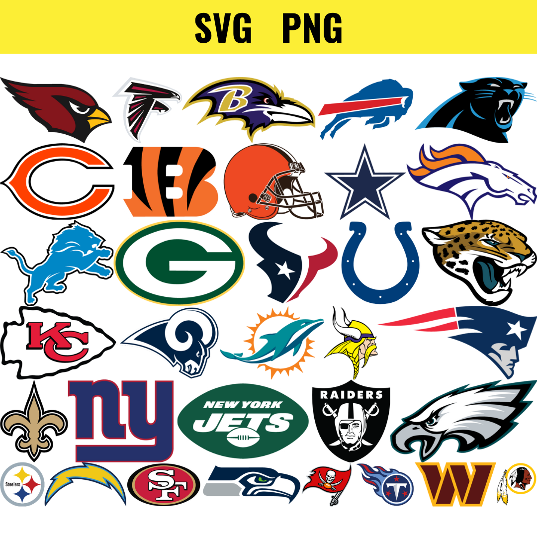 NFL Teams Logos SVG Bundle