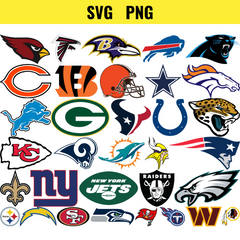 NFL Teams Logos SVG Bundle