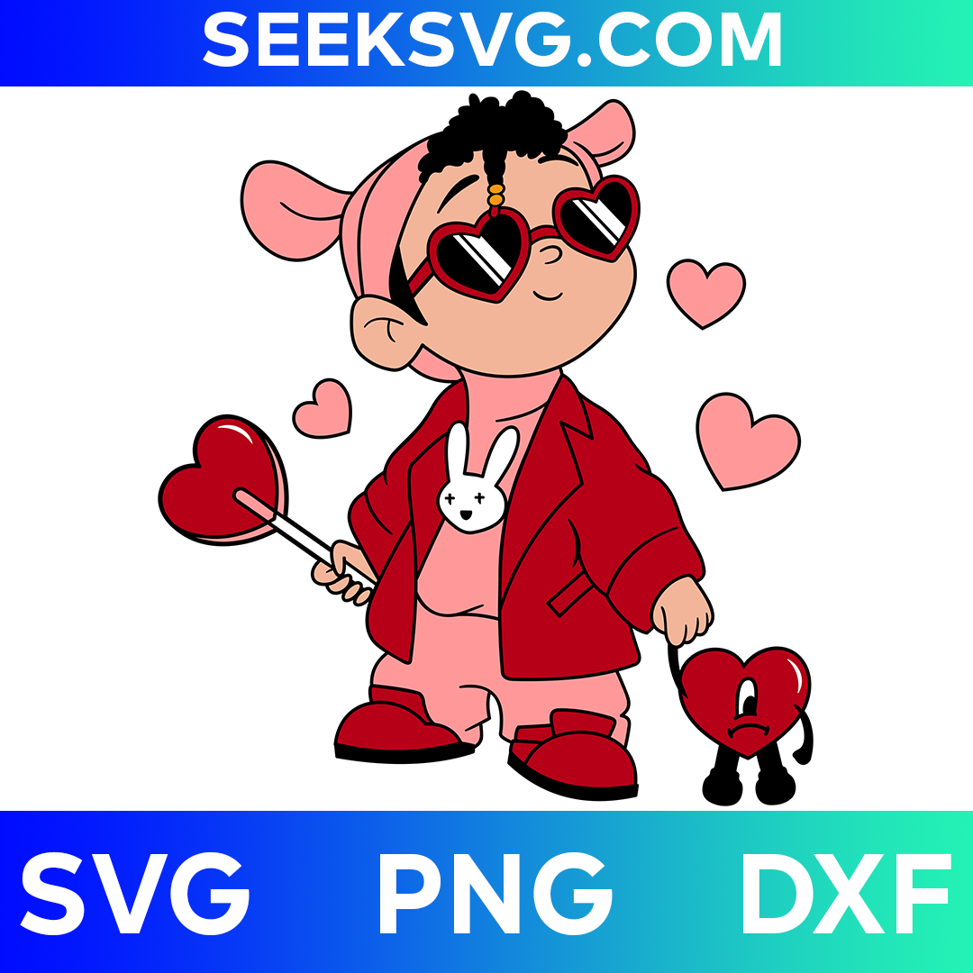 Valentine Baby Benito SVG | Bad Bunny Valentine’s Day SVG | Un Valentine Sin Ti SVG for Cricut & Silhouette | High-Quality Vector Cut Files for Romantic Crafting Projects