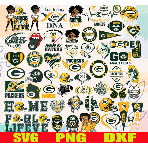 Green Bay Packers NFL Mega Bundle | SVG, PNG, DXF