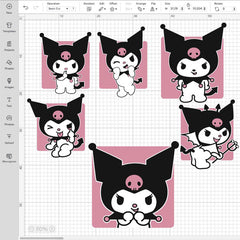 Hello Kitty Kuromi Bundle | SVG, EPS, PNG