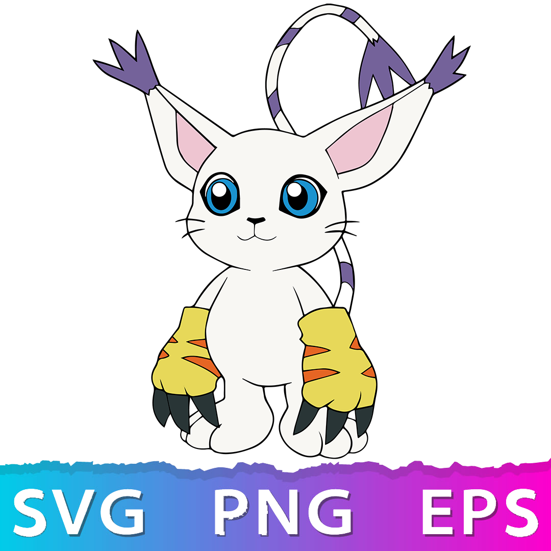 Digimon Gatomon | SVG, EPS, PNG