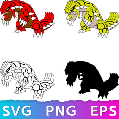 Pokémon Groudon | SVG, EPS, PNG