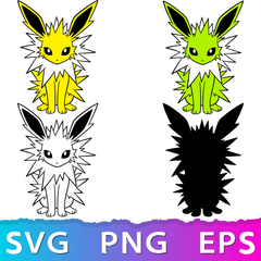 Pokémon Jolteon | SVG, EPS, PNG