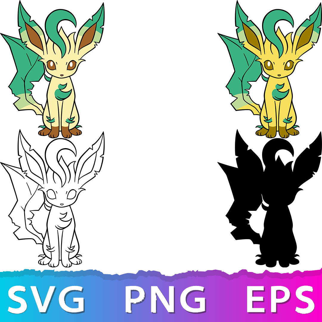 Pokémon Leafeon | SVG, EPS, PNG