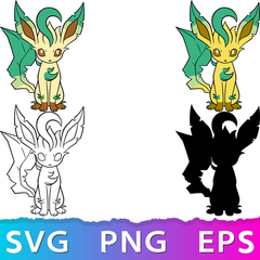 Pokémon Leafeon | SVG, EPS, PNG