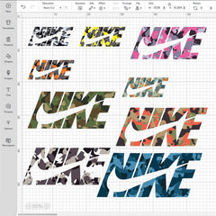 Nike Camo Logo Bundle SVG