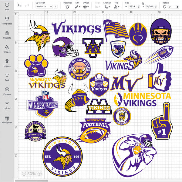 Minnesota Vikings NFL Bundle | SVG, EPS, PNG