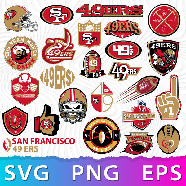 San Francisco 49ERS NFL Bundle | SVG, EPS, PNG