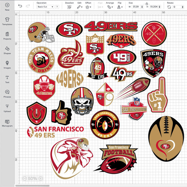 San Francisco 49ERS NFL Bundle | SVG, EPS, PNG