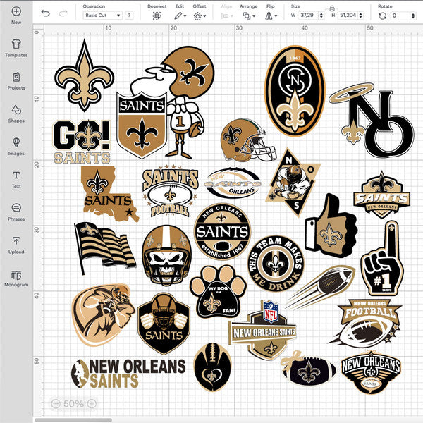 New Orleans Saints NFL Bundle | SVG, EPS, PNG