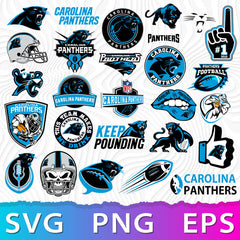 Carolina Panthers NFL Bundle | SVG, EPS, PNG