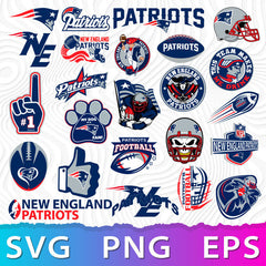 New England Patriots NFL Bundle | SVG, EPS, PNG