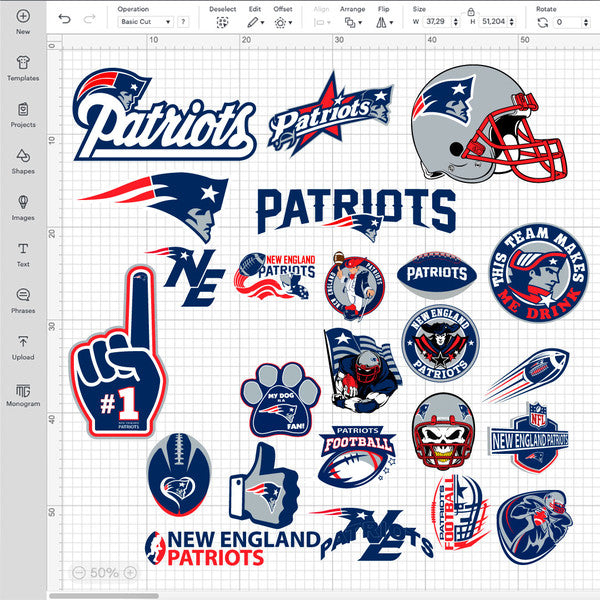 New England Patriots NFL Bundle | SVG, EPS, PNG