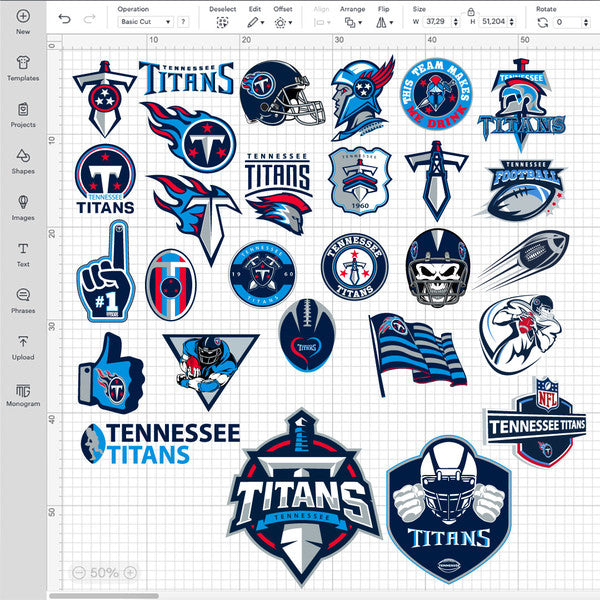 Tennessee Titans NFL Bundle | SVG, EPS, PNG