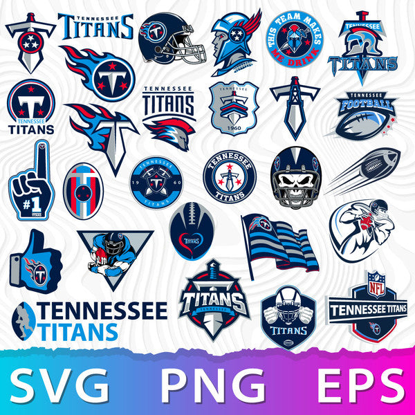 Tennessee Titans NFL Bundle | SVG, EPS, PNG