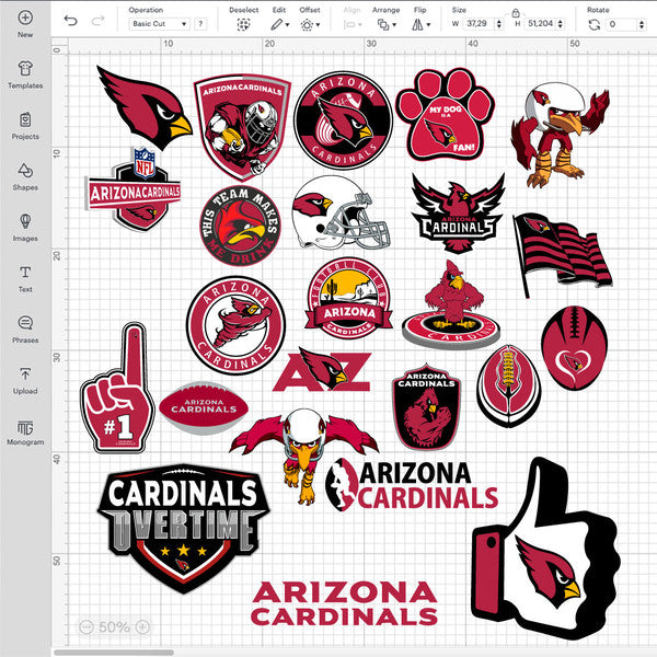 Arizona Cardinals NFL Bundle | SVG, EPS, PNG