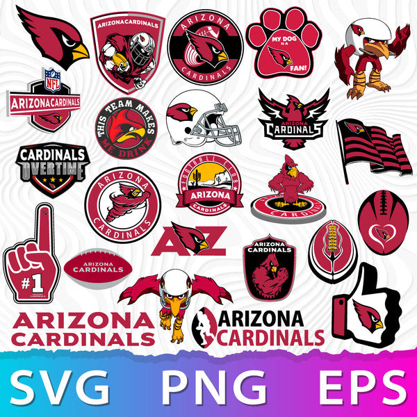 Arizona Cardinals NFL Bundle | SVG, EPS, PNG